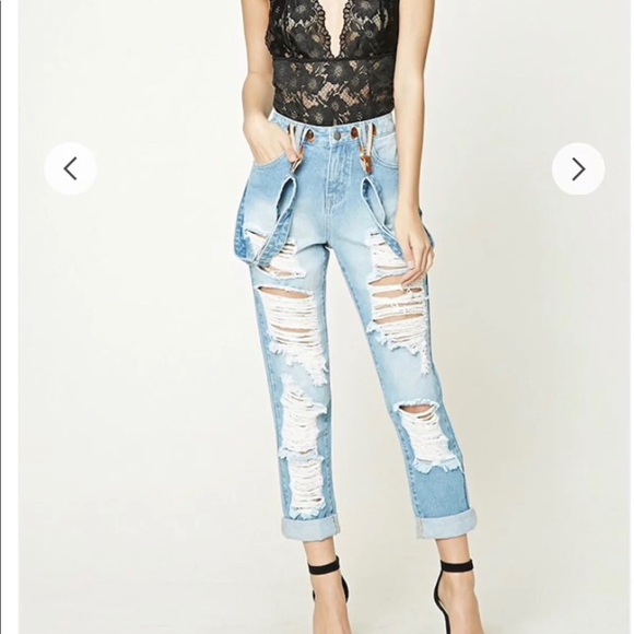 forever 21 ripped jeans
